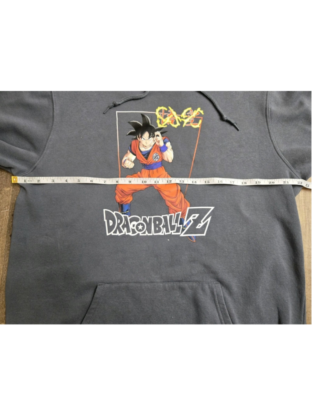 Dragon Ball Z Goku Hoodie Mens XL Gray Toei Animation Graphic Anime Pullover - Picture 7 of 10